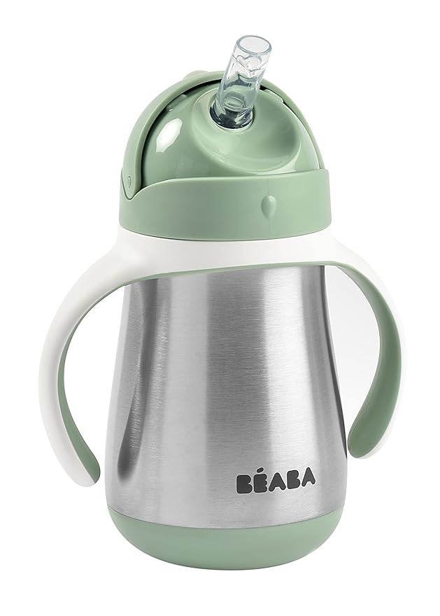 Beaba Stainless Steel Straw Sippy Cup 8oz