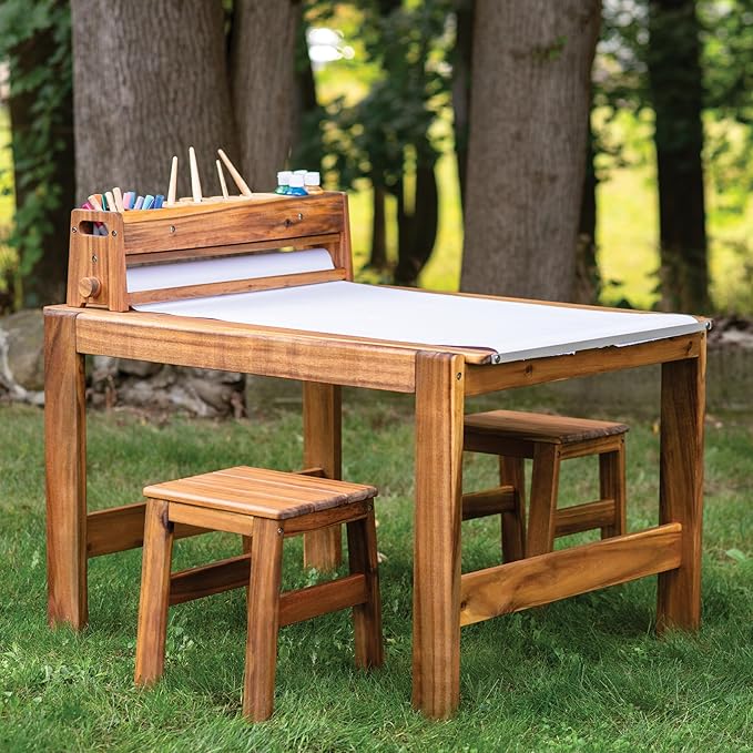 Guidecraft Acadia Outdoor Art Table and Chairs Set